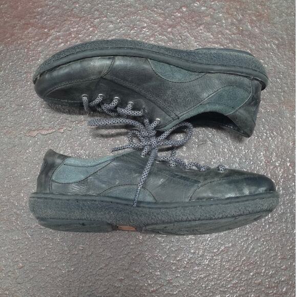 Born Women Lace Up Size US 9 EU 40 Black Leather Vintage Retro Sneaker 90s y2k - Picture 10 of 11